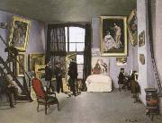 Frederic Bazille the artist s studio ,nine rue de la condamine oil